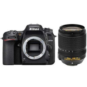Nikon D7500 DSLR camera body with 18-140mm f/3.5-5.6G ED VR lens.