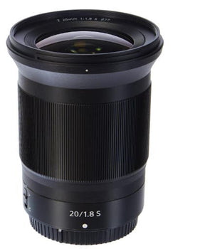 Nikon Nikkor Z 20mm f/1.8 S wide angle prime lens.