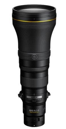 Nikon Nikkor Z 800mm f/6.3 VR S telephoto lens