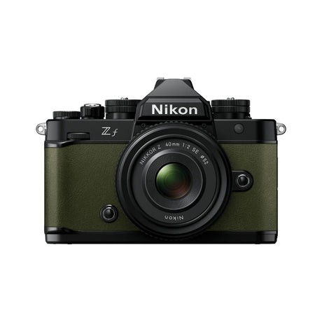 Nikon Z f Body Moss Green with Nikkor Z 40mm f/2 SE lens