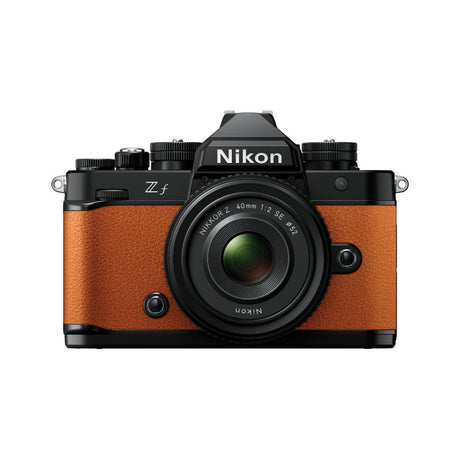 Nikon Z f Body Sunset Orange with Nikkor Z 40mm f/2 SE lens