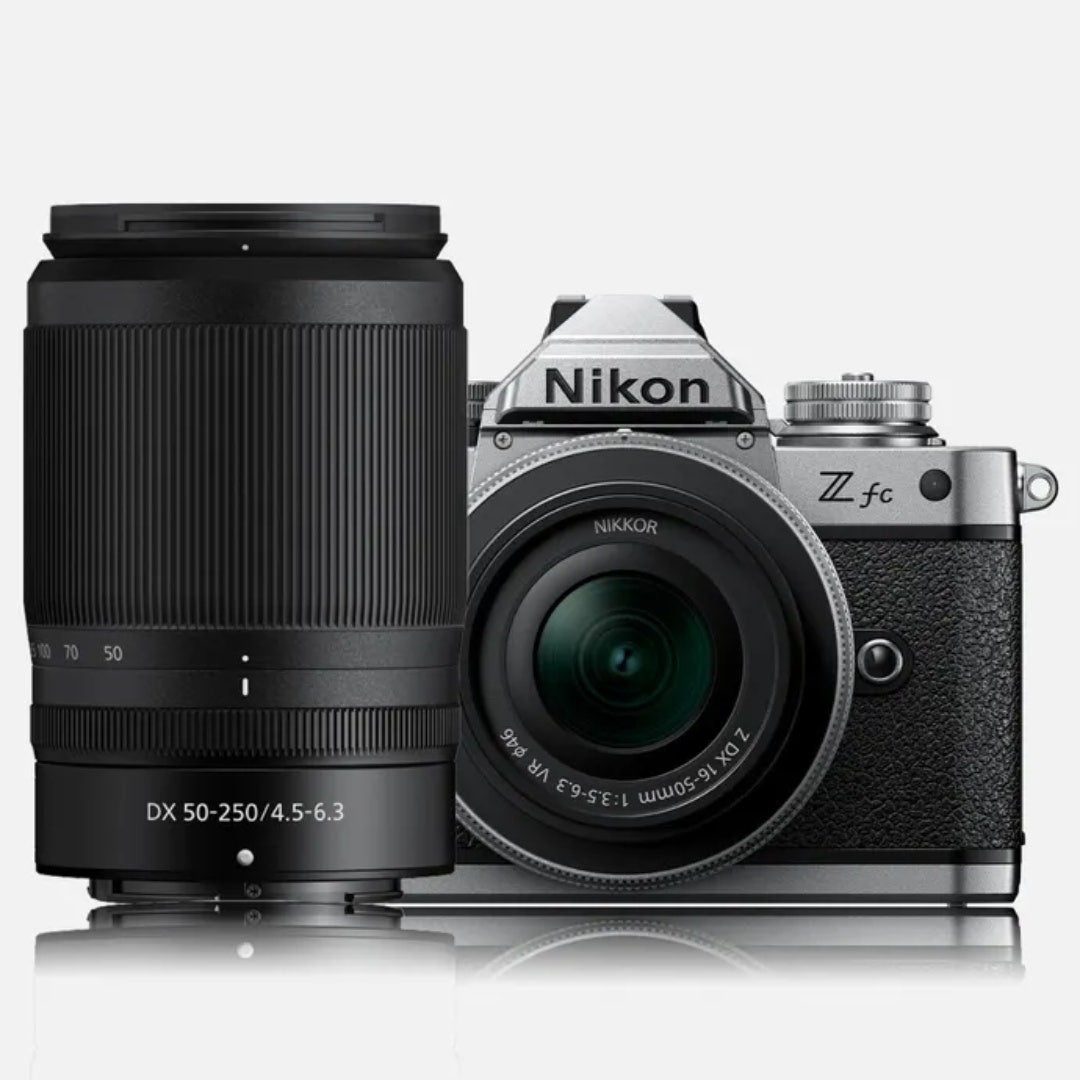 Nikon Z fc Black w/Nikkor Z 16 -50mm VR & Z 50-250mm VR Lens BONUS 64GB SD Card,Bag&Tripod - additional product view