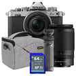 Nikon Z fc Black mirrorless camera with Nikkor Z 16-50mm and 50-250mm VR lenses, bonus SD card, bag and tripod