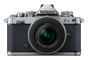 Nikon Z fc Midnight Grey mirrorless camera with Nikkor 16-50mm VR SL lens
