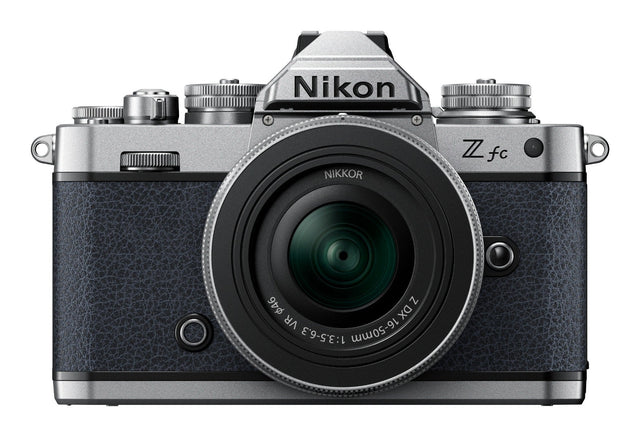 Nikon Z fc Midnight Grey mirrorless camera with Nikkor 16-50mm VR SL lens