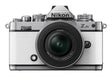 Nikon Z fc mirrorless camera in white with 16-50mm lens