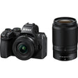 Nikon Z50II mirrorless camera with Nikkor Z DX 16-50mm and Z DX 50-250mm lenses