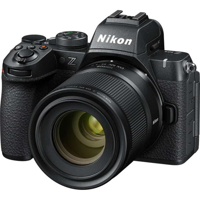 Nikon Z50II mirrorless camera body with Nikkor Z DX MC 35mm f/1.7 lens