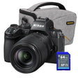 Nikon Z50II with NIKKOR Z DX 18-140mm f/3.5-6.3 VR lens, bonus SD card and bag