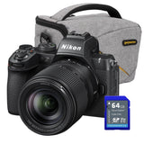 Nikon Z50II with NIKKOR Z DX 18-140mm f/3.5-6.3 VR lens, bonus SD card and bag