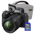 Nikon Z5II mirrorless camera body with 24-200mm f/4-6.3 lens, bonus SDXC card and bag