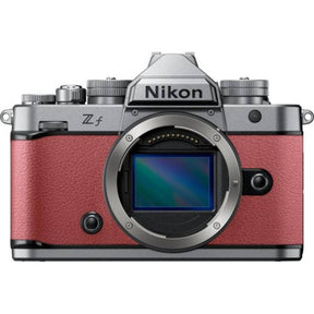 Nikon Zf full frame mirrorless camera body in mauve pink