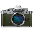 Nikon Zf full frame mirrorless camera body in moss green