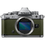 Nikon Zf full frame mirrorless camera body in moss green