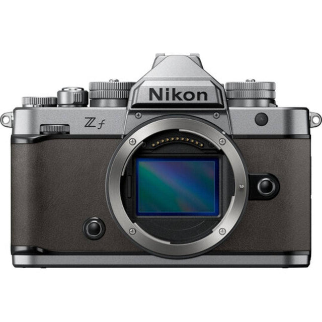 Nikon Zf full frame mirrorless camera body in stone grey