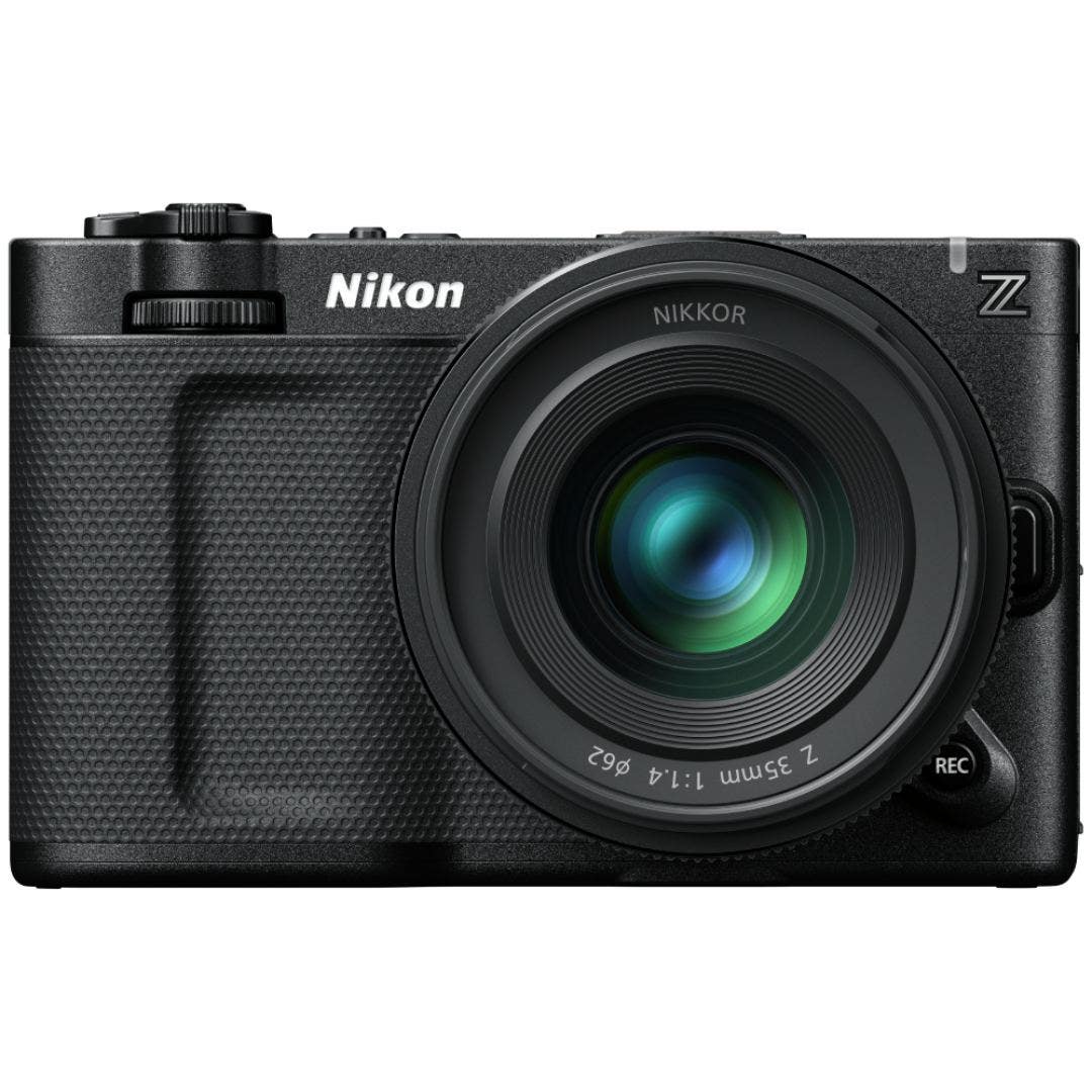 Nikon ZR camera with Nikkor Z 35mm f/1.4 lens