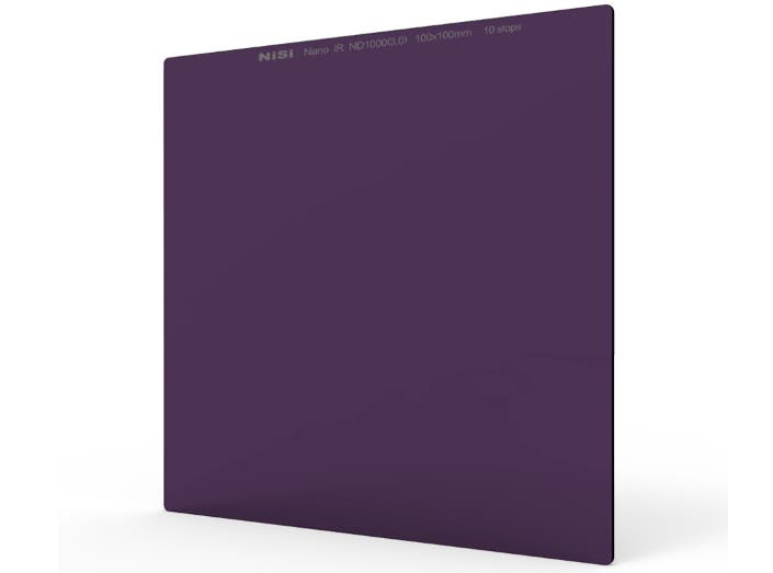 Nisi 100x100mm Nano IR Neutral Density ND1000 3.0 10 stop filter