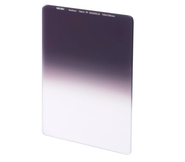 Nisi 100x150mm Nano IR Med Graduated Neutral Density ND8 0.9 3 stop filter