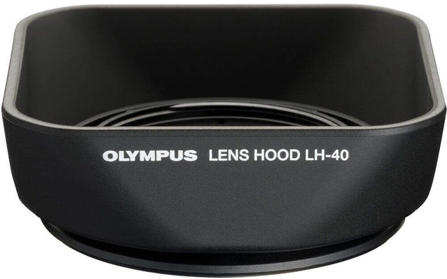 Olympus LH-40 lens hood.