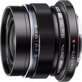 Olympus M.Zuiko 12mm f/2.0 Black Wide Angle Lens, Micro Four Thirds mount