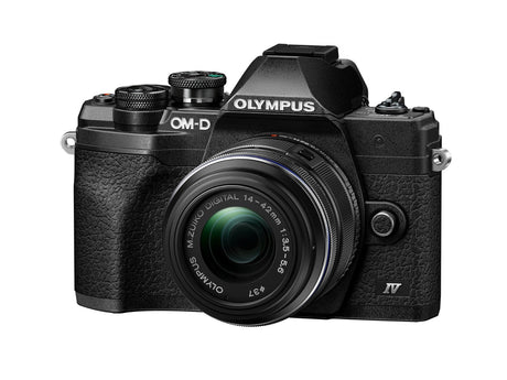 Olympus OM-D E-M10 Mark IV Black Body w/14-42mm EZ Lens Compact System Camera - additional product view