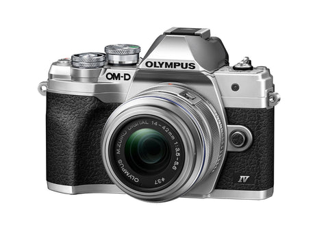 Olympus OM-D E-M10 Mark IV Silver Body w/14-42mm EZ Lens Compact System Camera - additional product view