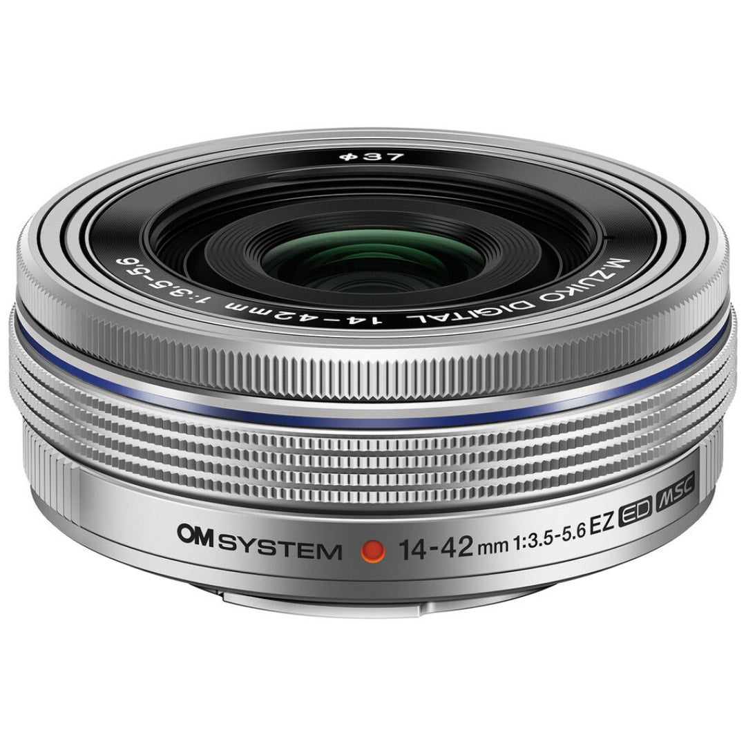 OM SYSTEM 14-42mm f/3.5-5.6 EZ Silver lens