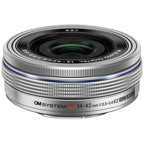 OM SYSTEM 14-42mm f/3.5-5.6 EZ Silver lens