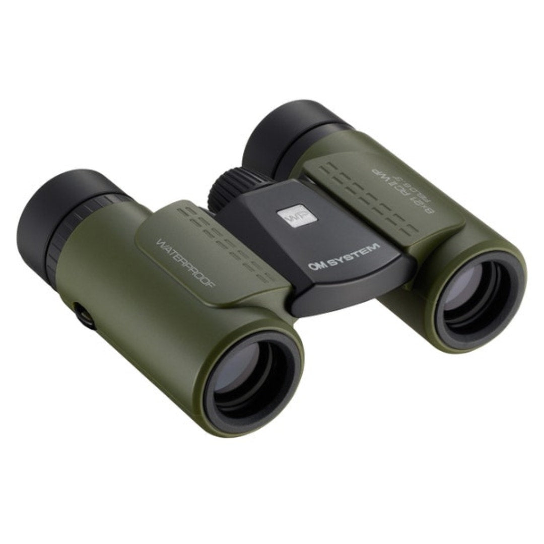 Green OM System 8x21 RC II WP binoculars