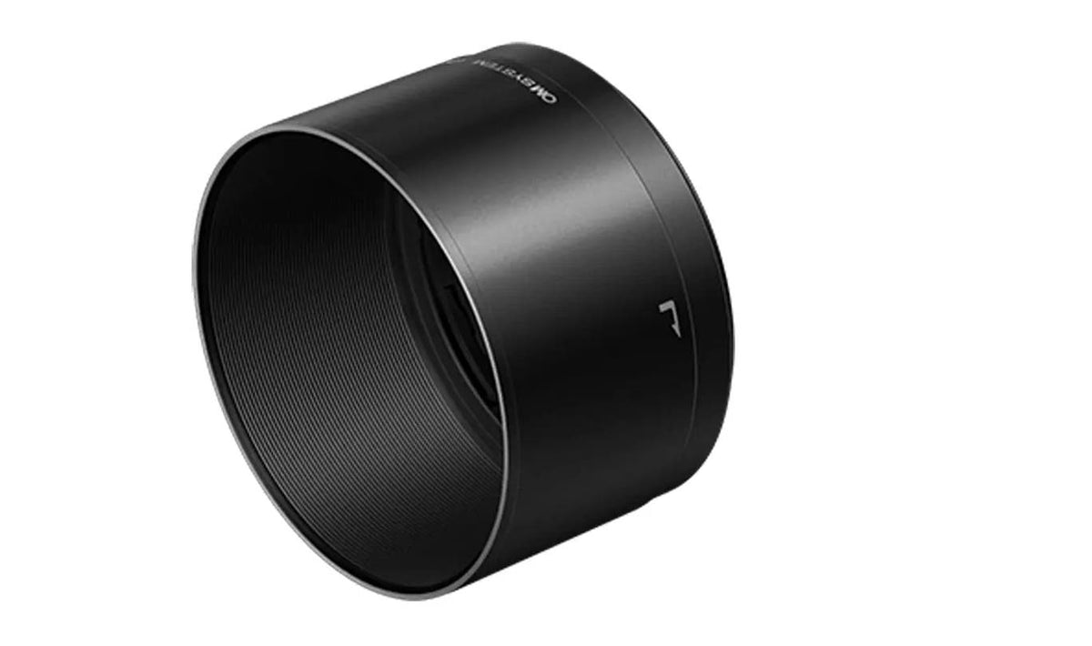 OM SYSTEM LH-66E black lens hood.