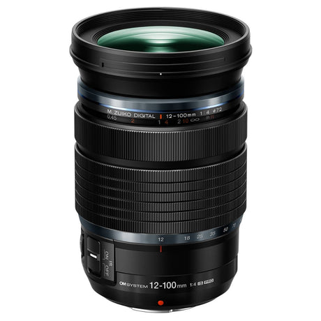 OM System M.Zuiko 12-100mm f4.0 PRO black lens for Micro Four Thirds