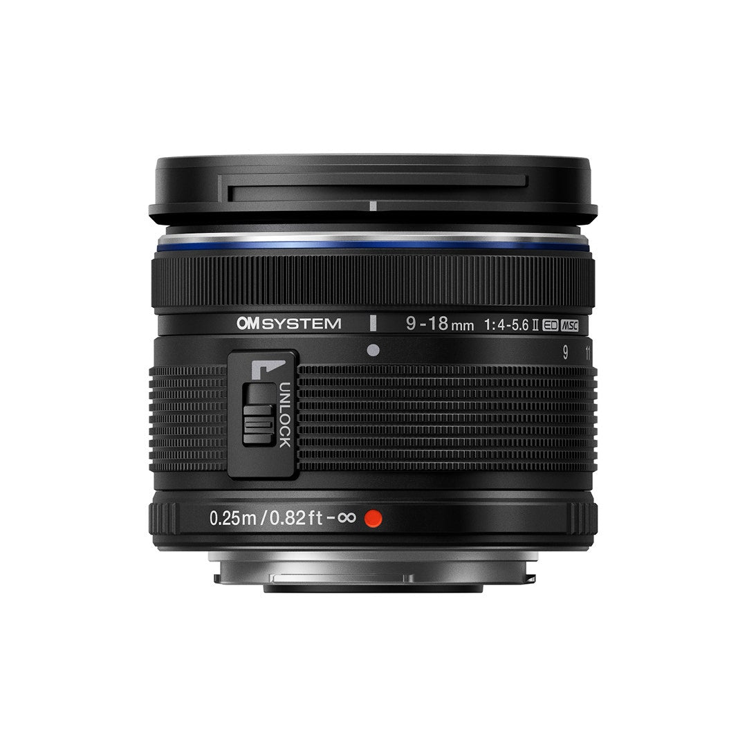 OM SYSTEM M.Zuiko 9-18mm f/4.0-5.6 II Black Digital ED Lens - additional product view