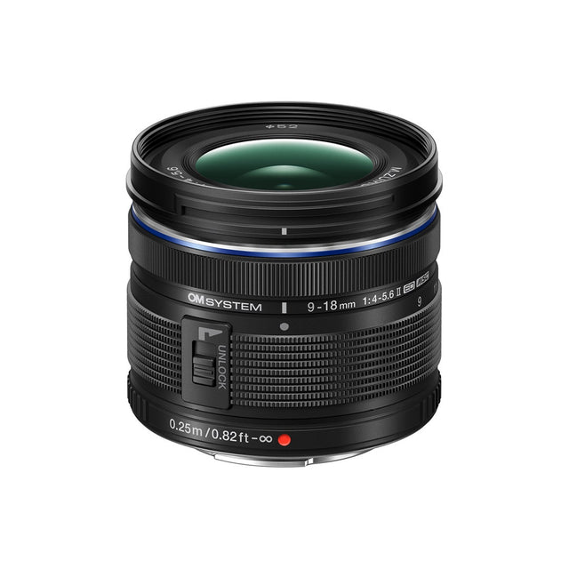 OM SYSTEM M.Zuiko 9-18mm f/4.0-5.6 II Black Digital ED Lens