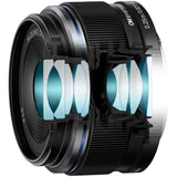 OM SYSTEM M.Zuiko Digital 17mm f/1.8 II Lens Black - additional product view
