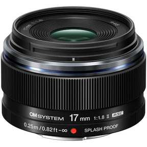 OM System M.Zuiko Digital 17mm f/1.8 II lens in black