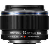 OM SYSTEM M.Zuiko Digital 25mm f/1.8 II Lens Black - additional product view