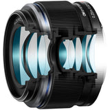 OM SYSTEM M.Zuiko Digital 25mm f/1.8 II Lens Black - additional product view