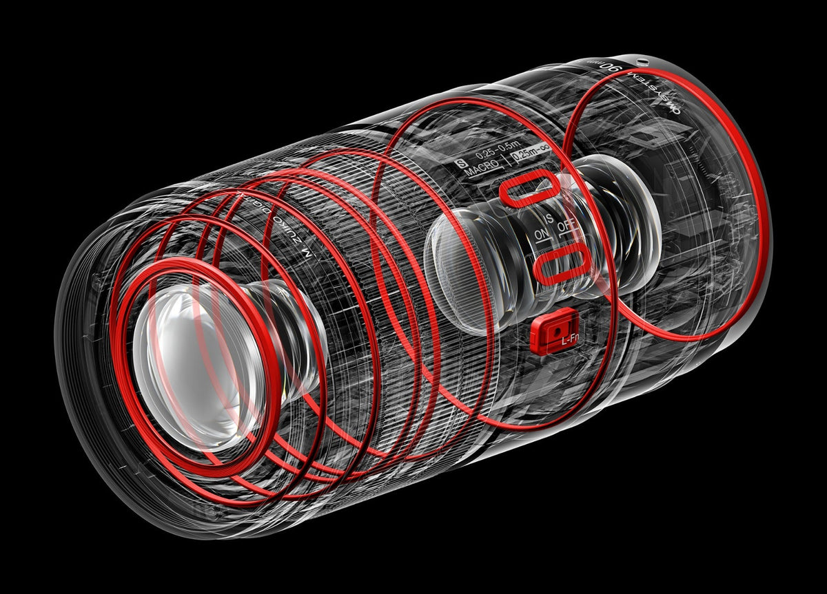 OM SYSTEM M.Zuiko ED 90mm f/3.5 Macro IS PRO Lens - Black - additional product view