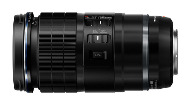 OM SYSTEM M.Zuiko ED 90mm f/3.5 Macro IS PRO Lens in black