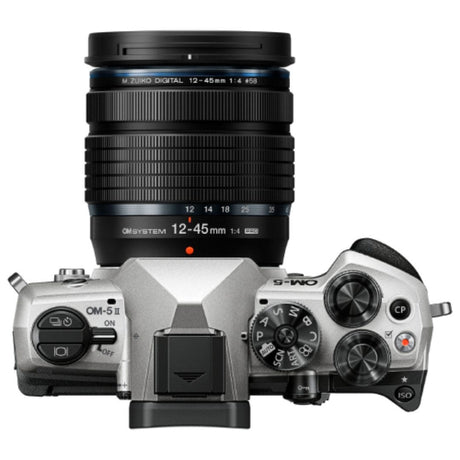 OM SYSTEM OM-5 Mark II Silver Body w/ 12-45mm f/4 Pro Lens Compact System Camera - additional product view