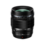 OM SYSTEM PRO 45mm f/1.2 black lens