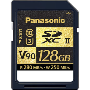 Panasonic 128GB UHS-II U3 V90 SD memory card