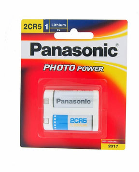 Panasonic 2CR5 6V lithium battery.