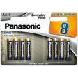 Panasonic AA alkaline battery, 8 pack