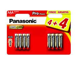 Panasonic AAA alkaline battery, 8 pack