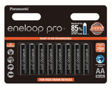 Panasonic Eneloop Pro AA 2550mAh pre-charged batteries, 8 pack