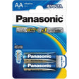 Panasonic Evolta AA premium alkaline battery, 2 pack