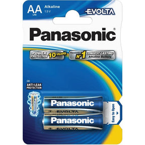 Panasonic Evolta AA premium alkaline battery, 2 pack