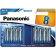 Panasonic Evolta AA alkaline battery, 8 pack