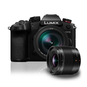 Panasonic GH6 mirrorless camera body with Leica 12-60mm lens
